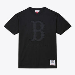 Black Boston Red Sox Mitchell & Ness Cooperstown Collection Phantom T-Shirt