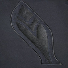 Black Atlanta Braves Mitchell & Ness Phantom Fleece Hoodie
