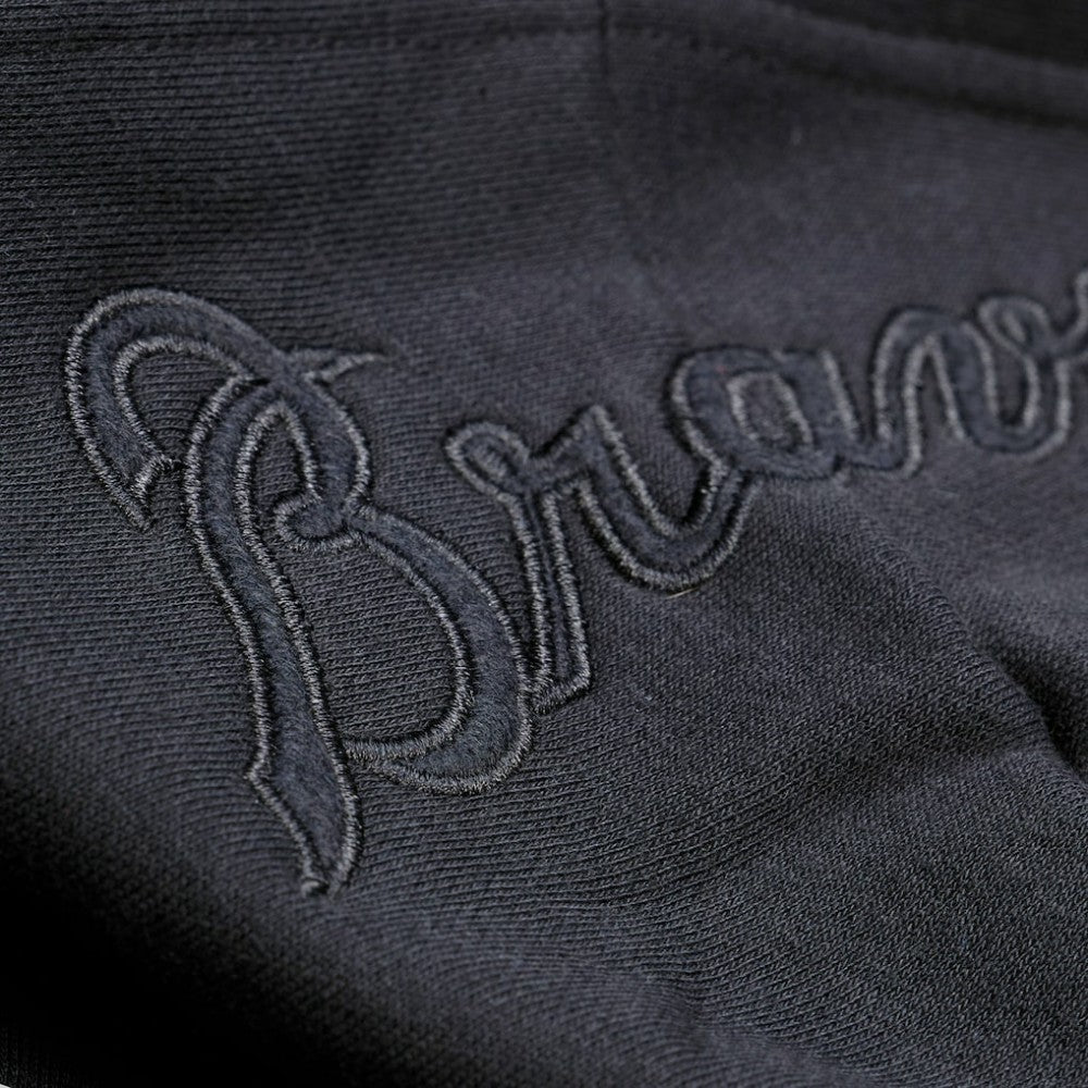 Black Atlanta Braves Mitchell & Ness Phantom Fleece Hoodie