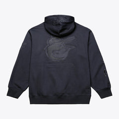 Black Baltimore Orioles Mitchell & Ness Phantom Fleece Hoodie