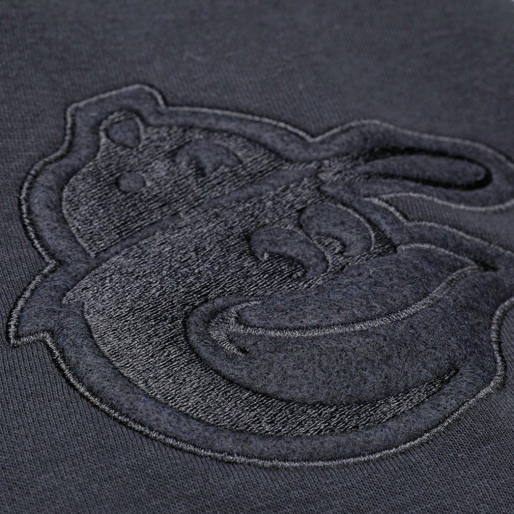 Black Baltimore Orioles Mitchell & Ness Phantom Fleece Hoodie