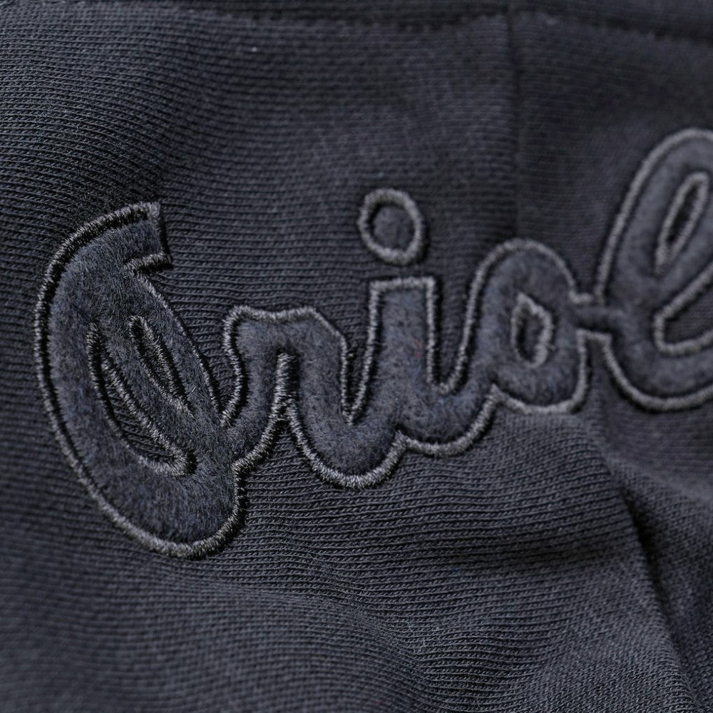 Black Baltimore Orioles Mitchell & Ness Phantom Fleece Hoodie