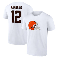 Shedeur Sanders  Icon Name & Number T-Shirt - Cleveland Browns T-shirts