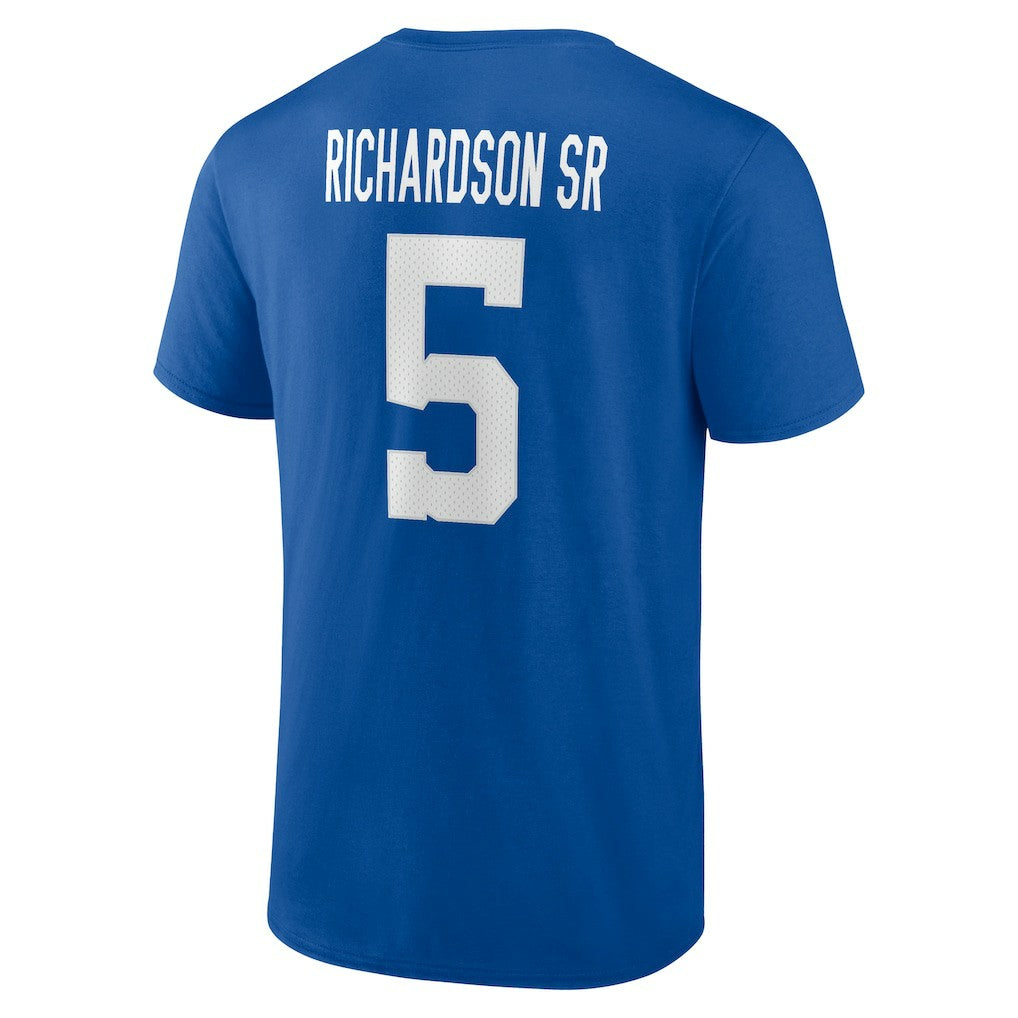 Anthony Richardson Sr.  Icon Name & Number T-Shirt - Indianapolis Colts T-shirts