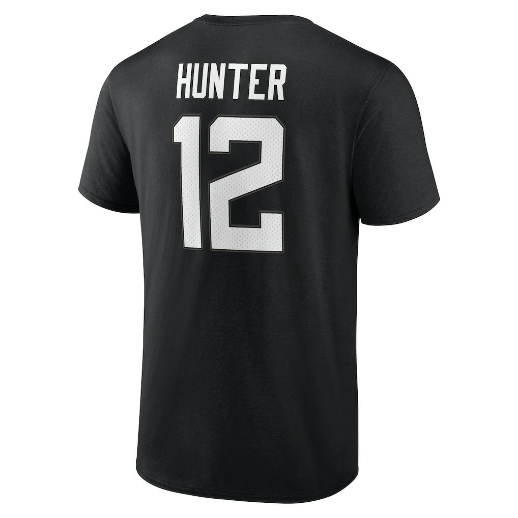Travis Hunter  Icon Name & Number T-Shirt - Jacksonville Jaguars T-shirts