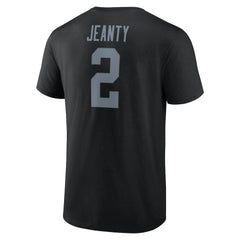 Ashton Jeanty  Icon Name & Number T-Shirt - Las Vegas Raiders T-shirts
