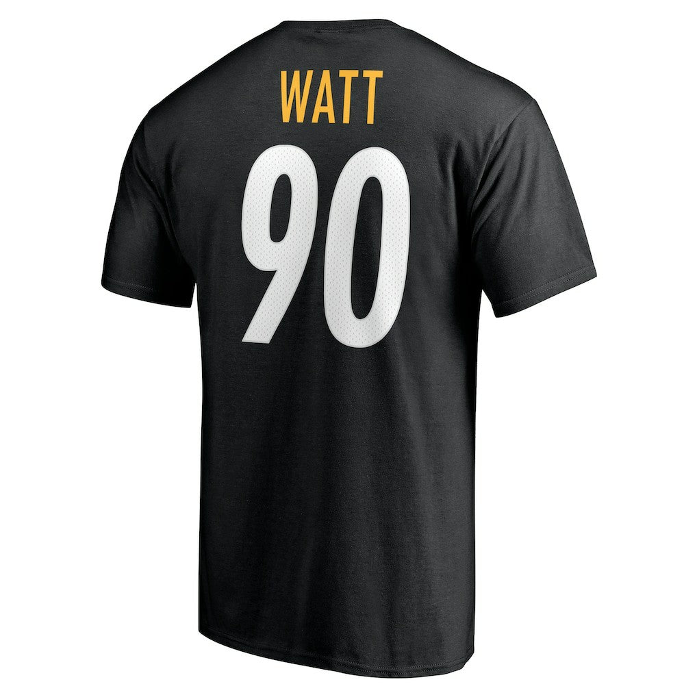 T.J. Watt  Icon Name & Number T-Shirt - Pittsburgh Steelers T-shirts