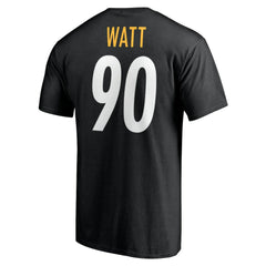 T.J. Watt  Icon Name & Number T-Shirt - Pittsburgh Steelers T-shirts