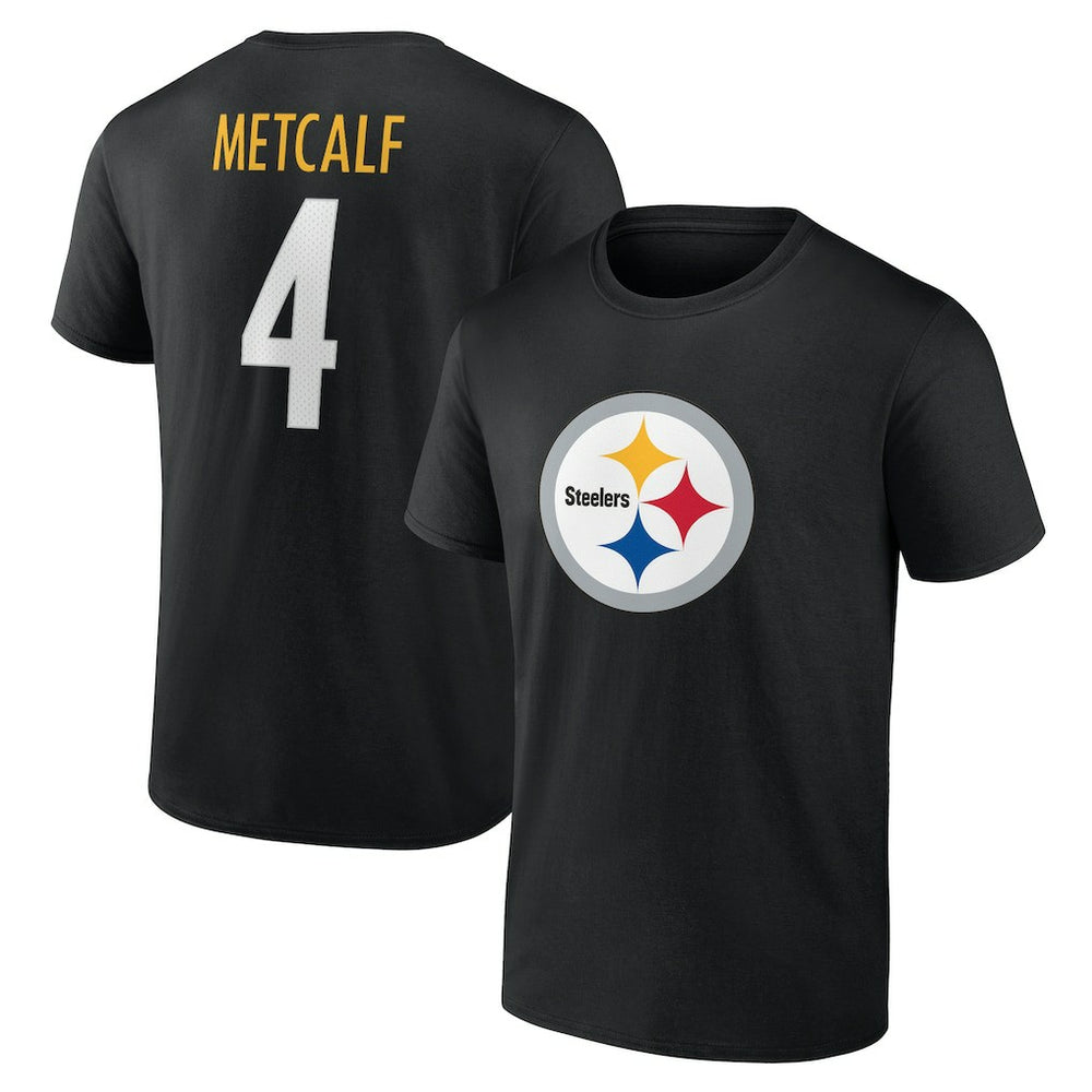 DK Metcalf  Icon Name & Number T-Shirt - Pittsburgh Steelers T-shirts