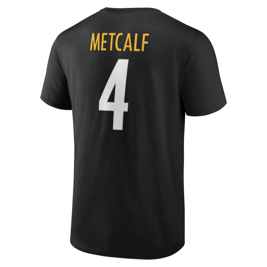 DK Metcalf  Icon Name & Number T-Shirt - Pittsburgh Steelers T-shirts