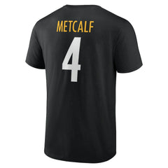 DK Metcalf  Icon Name & Number T-Shirt - Pittsburgh Steelers T-shirts