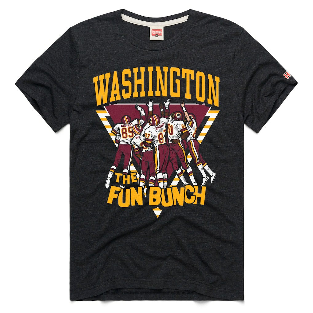 Homage The Fun Bunch Tri-Blend T-Shirt - Washington Commanders T-shirts