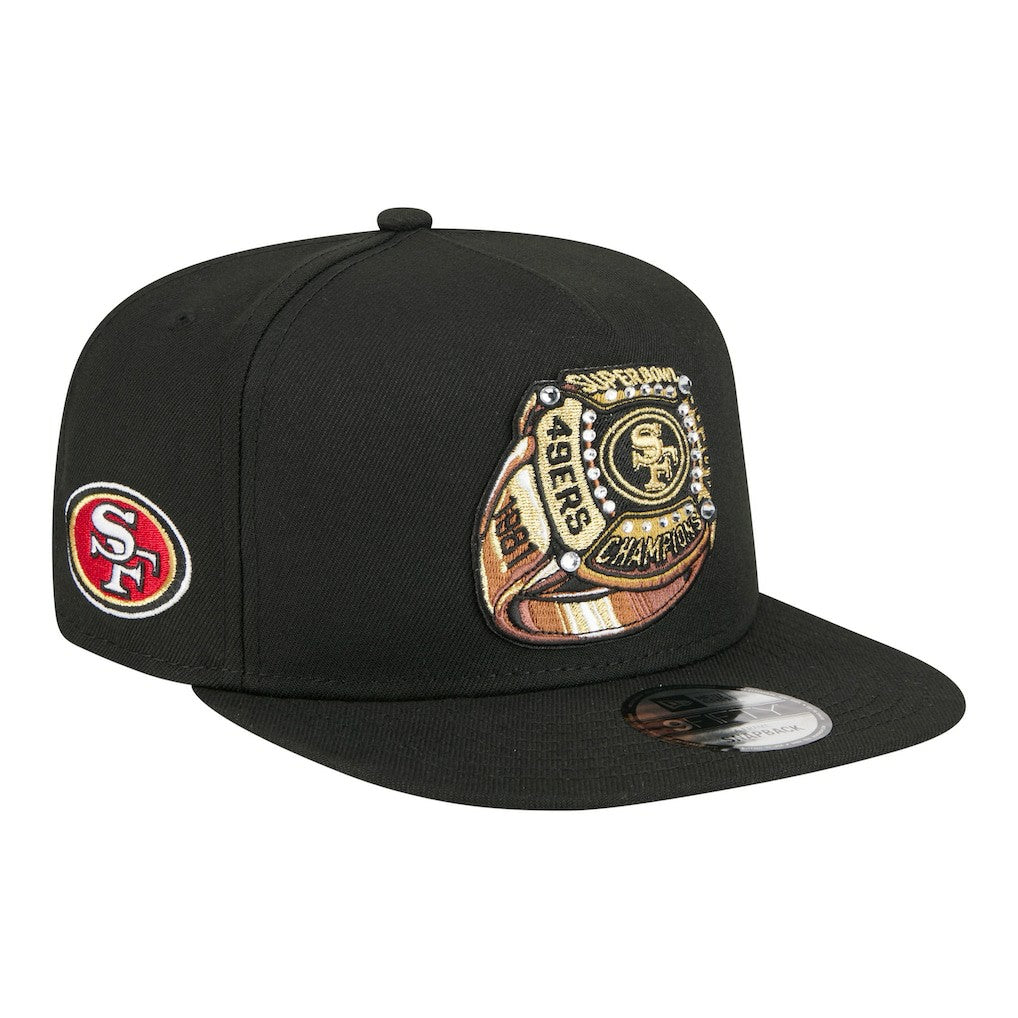 Super Bowl Ring 9FIFTY A-Frame Adjustable Hat - San Francisco 49ers Hats