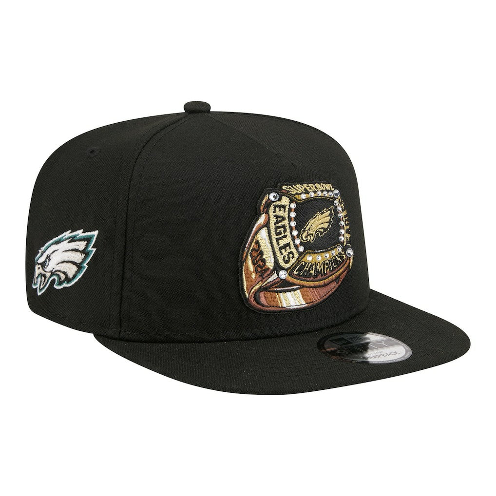 Super Bowl Ring 9FIFTY A-Frame Adjustable Hat - Philadelphia Eagles Hats