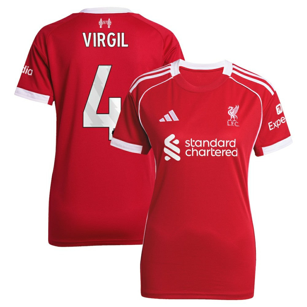 Virgil van Dijk Liverpool Women's 2025/26 Home Replica Jersey
