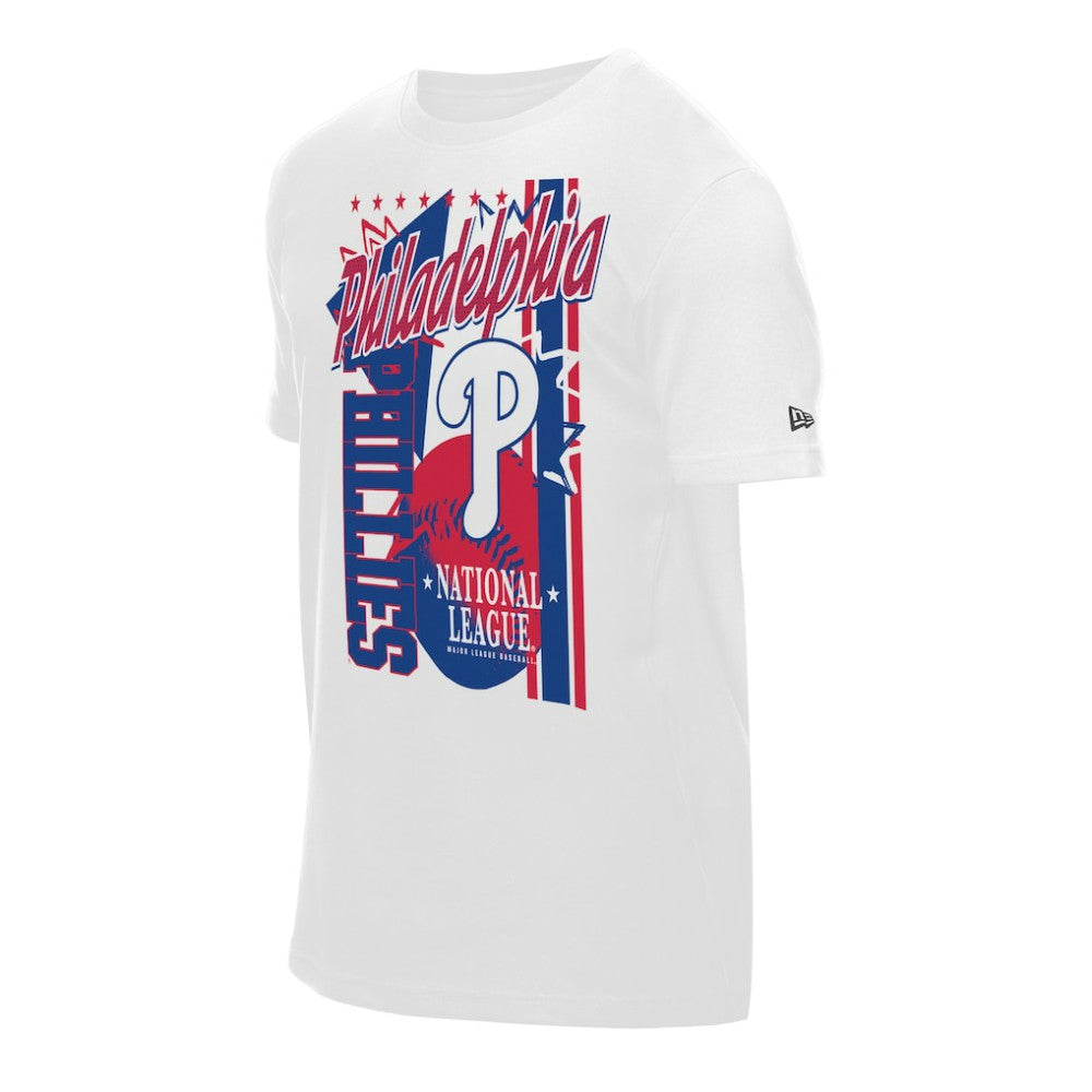 White Philadelphia Phillies New Era Big Graphic Domestic T-Shirt