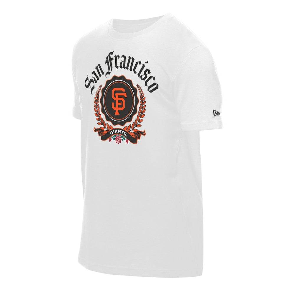 White San Francisco Giants New Era Fleur Domestic T-Shirt