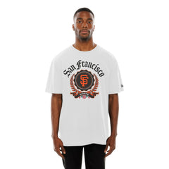 White San Francisco Giants New Era Fleur Domestic T-Shirt