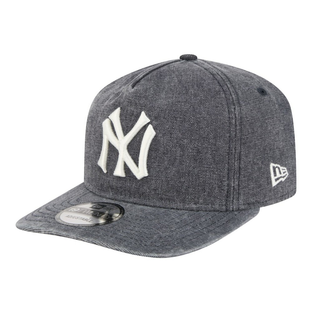 Navy Heather New York Yankees New Era Throwback Denim Classic 19TWENTY Adjustable Hat