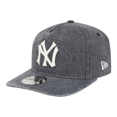 Navy Heather New York Yankees New Era Throwback Denim Classic 19TWENTY Adjustable Hat
