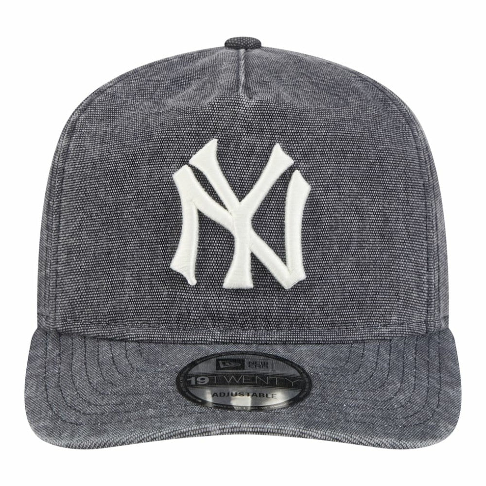 Navy Heather New York Yankees New Era Throwback Denim Classic 19TWENTY Adjustable Hat