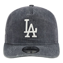 Navy Heather Los Angeles Dodgers New Era Throwback Denim Classic 19TWENTY Adjustable Hat