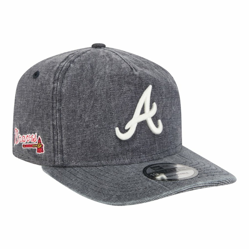 Navy Heather Atlanta Braves New Era  Denim Classic 19TWENTY Adjustable Hat