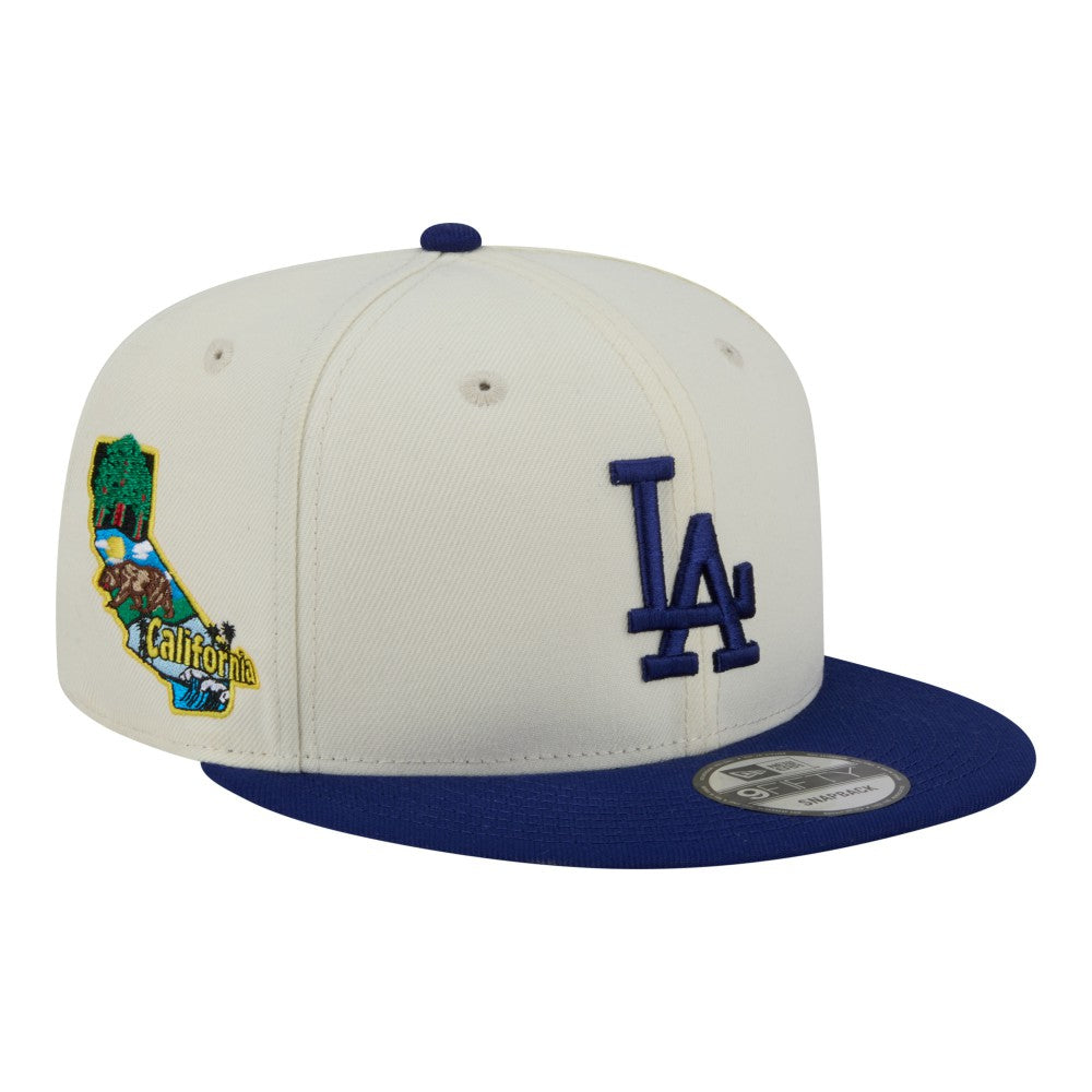 Cream/Royal Los Angeles Dodgers New Era Localized 9FIFTY Snapback Hat