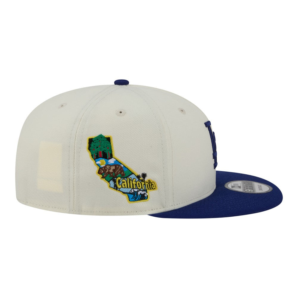 Cream/Royal Los Angeles Dodgers New Era Localized 9FIFTY Snapback Hat