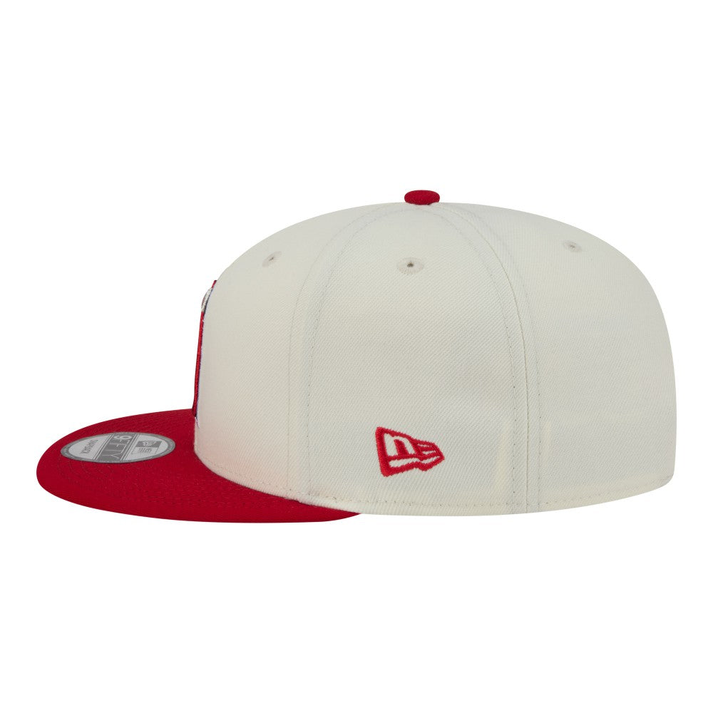 Cream/Red Los Angeles Angels New Era Localized 9FIFTY Snapback Hat