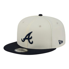 Cream/Navy Atlanta Braves New Era Localized 9FIFTY Snapback Hat