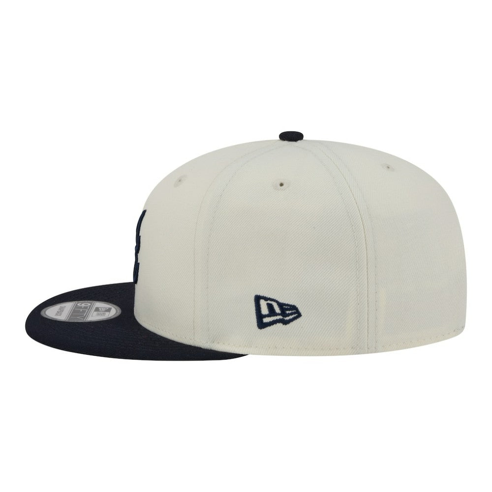 Cream/Navy Atlanta Braves New Era Localized 9FIFTY Snapback Hat