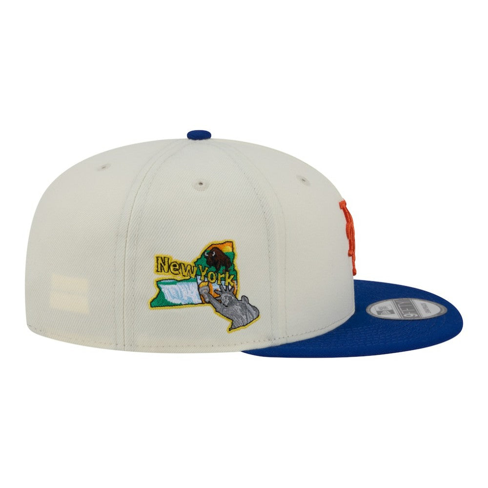 Cream/Royal New York Mets New Era Localized 9FIFTY Snapback Hat