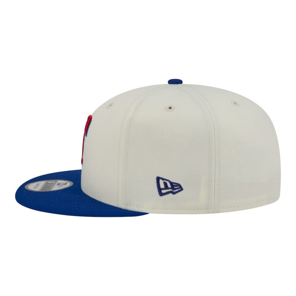 Cream/Royal Texas Rangers New Era Localized 9FIFTY Snapback Hat