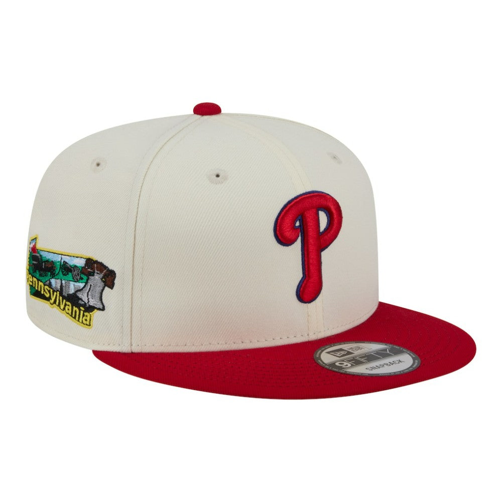Cream/Red Philadelphia Phillies New Era Localized 9FIFTY Snapback Hat