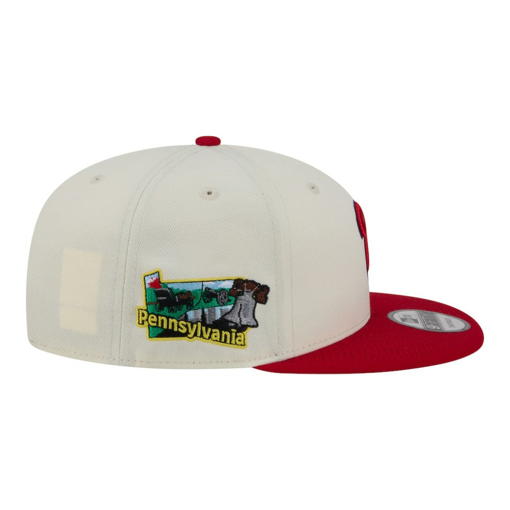 Cream/Red Philadelphia Phillies New Era Localized 9FIFTY Snapback Hat