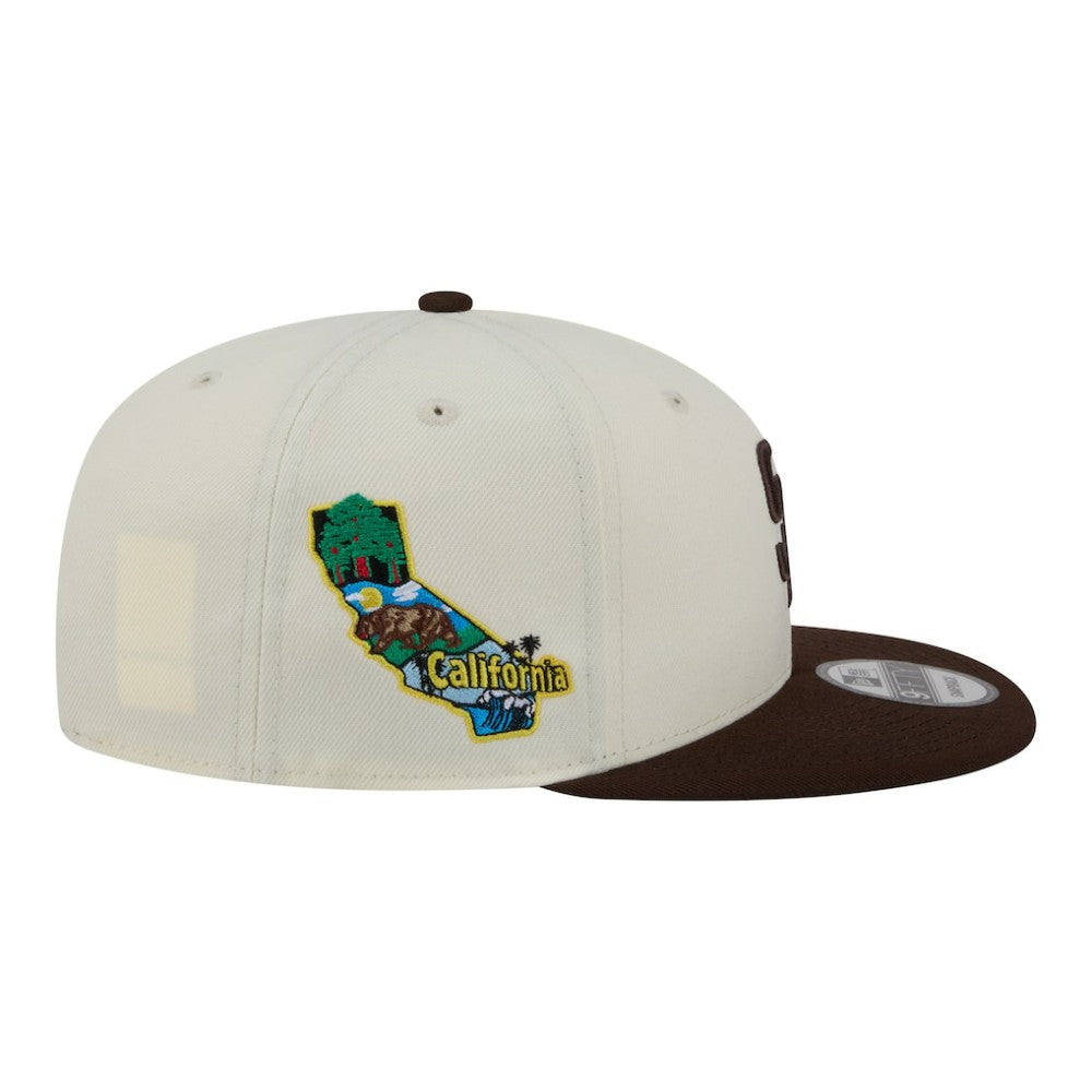 Cream/Brown San Diego Padres New Era Localized 9FIFTY Snapback Hat