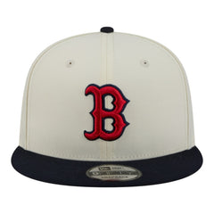 Cream/Navy Boston Red Sox New Era Localized 9FIFTY Snapback Hat