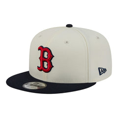 Cream/Navy Boston Red Sox New Era Localized 9FIFTY Snapback Hat