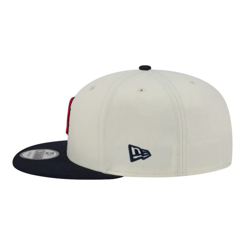 Cream/Navy Boston Red Sox New Era Localized 9FIFTY Snapback Hat