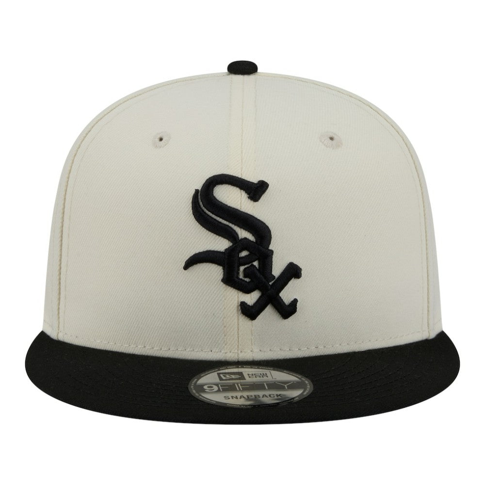 Cream/Black Chicago White Sox New Era Localized 9FIFTY Snapback Hat