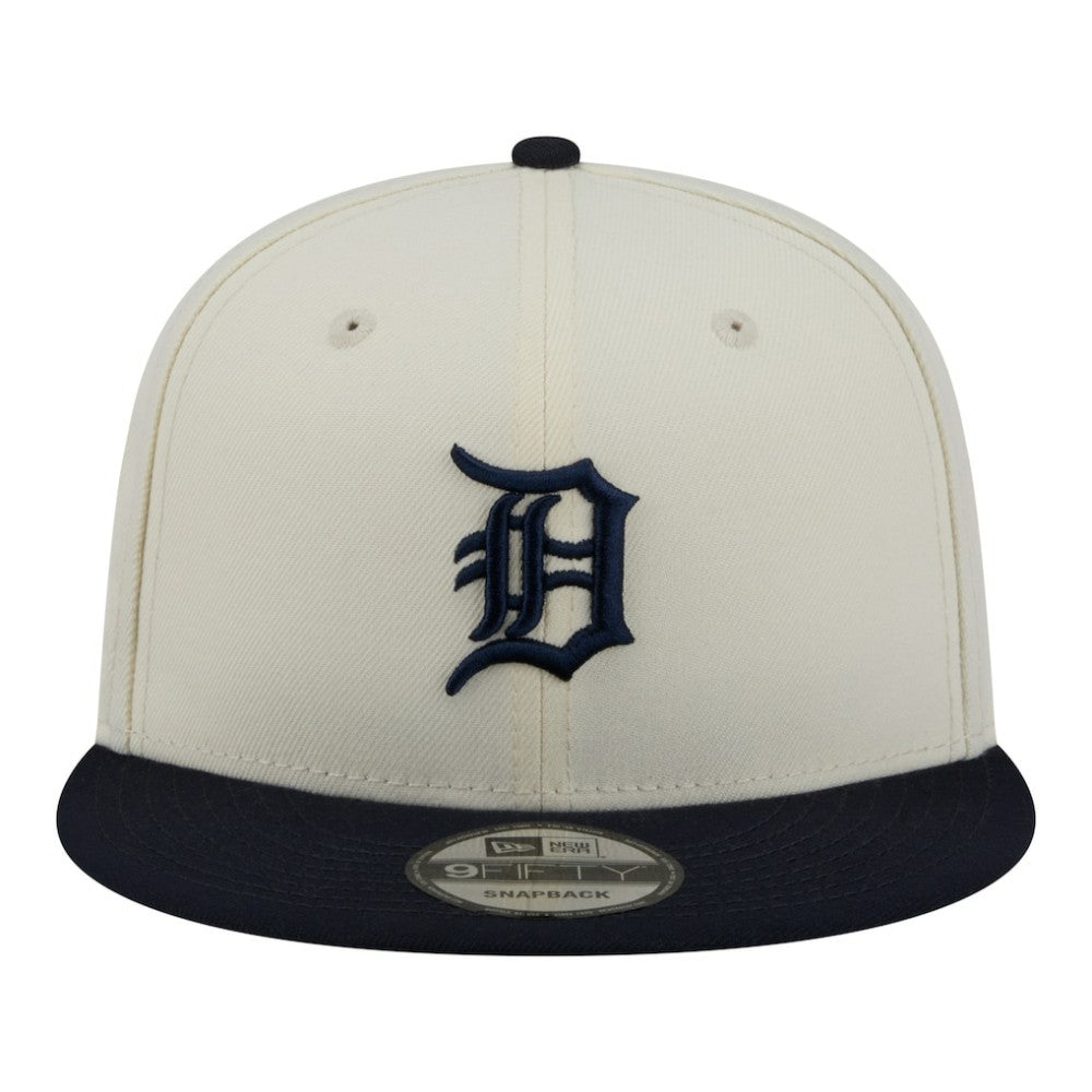 Cream/Navy Detroit Tigers New Era Localized 9FIFTY Snapback Hat