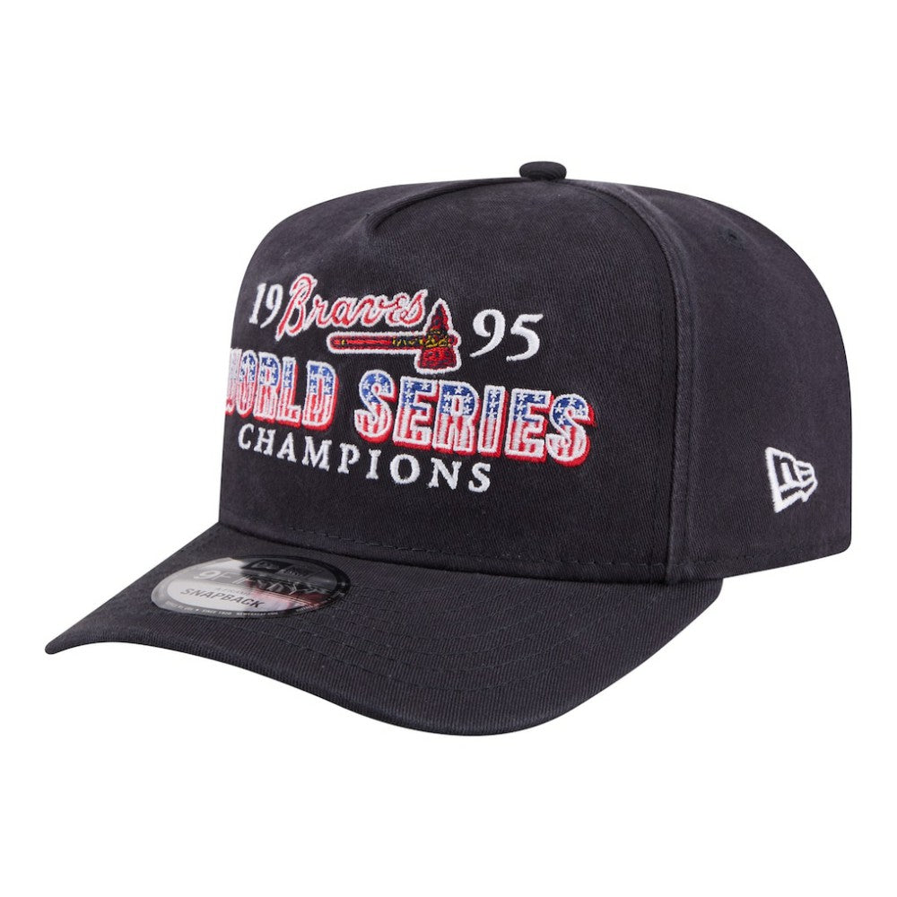 Navy Atlanta Braves New Era 1995 World Series Champions Historic 9FIFTY A-Frame Snapback Hat
