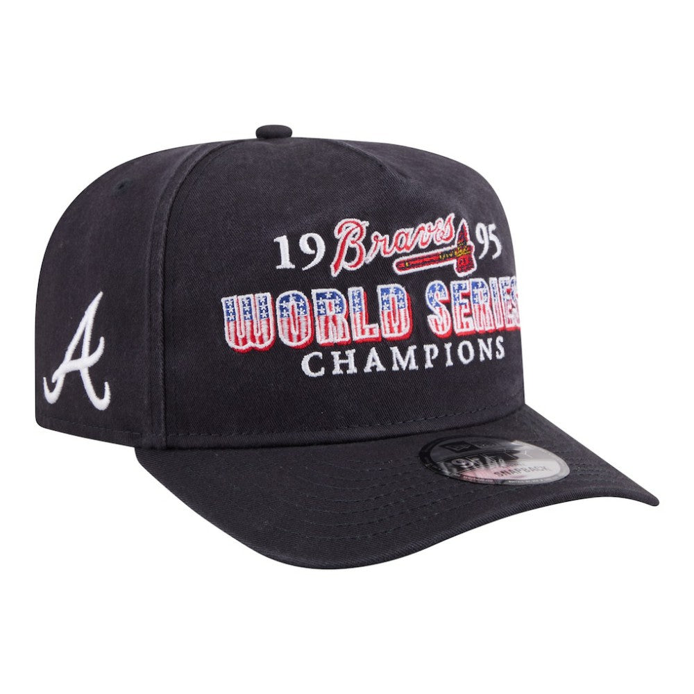 Navy Atlanta Braves New Era 1995 World Series Champions Historic 9FIFTY A-Frame Snapback Hat