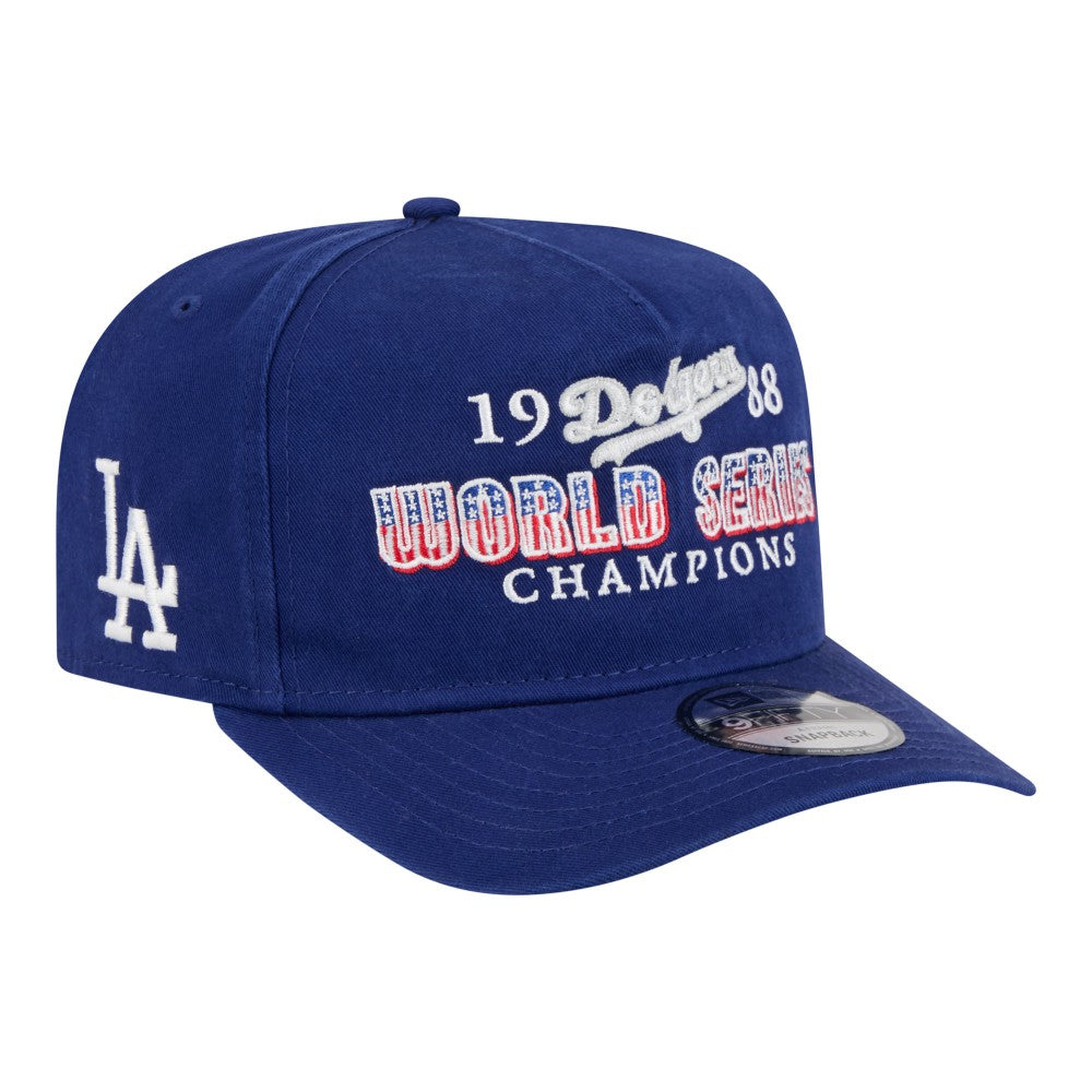 Royal Los Angeles Dodgers New Era 1988 World Series Champions Throwback 9FIFTY A-Frame Snapback Hat