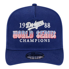 Royal Los Angeles Dodgers New Era 1988 World Series Champions Throwback 9FIFTY A-Frame Snapback Hat