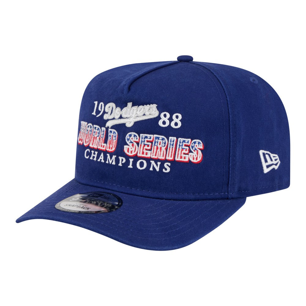 Royal Los Angeles Dodgers New Era 1988 World Series Champions Throwback 9FIFTY A-Frame Snapback Hat