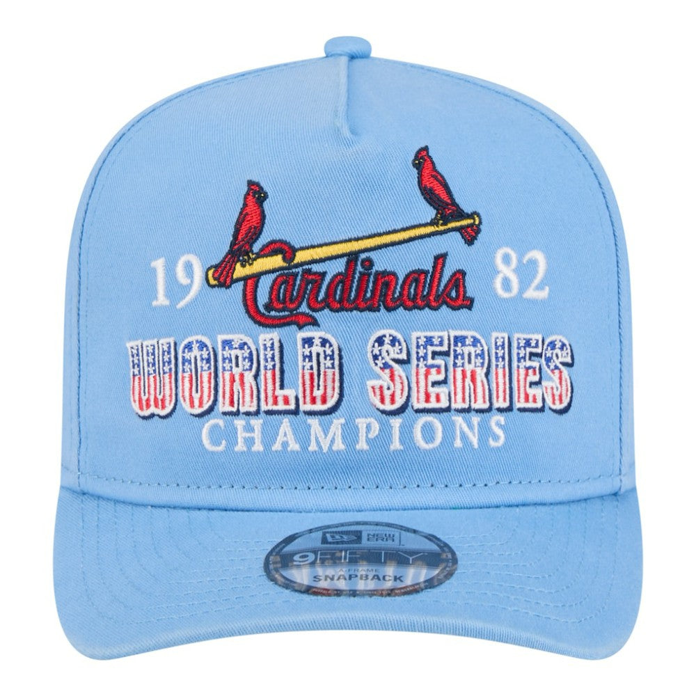 Light Blue St. Louis Cardinals New Era 1982 World Series Champions Historic 9FIFTY A-Frame Snapback Hat