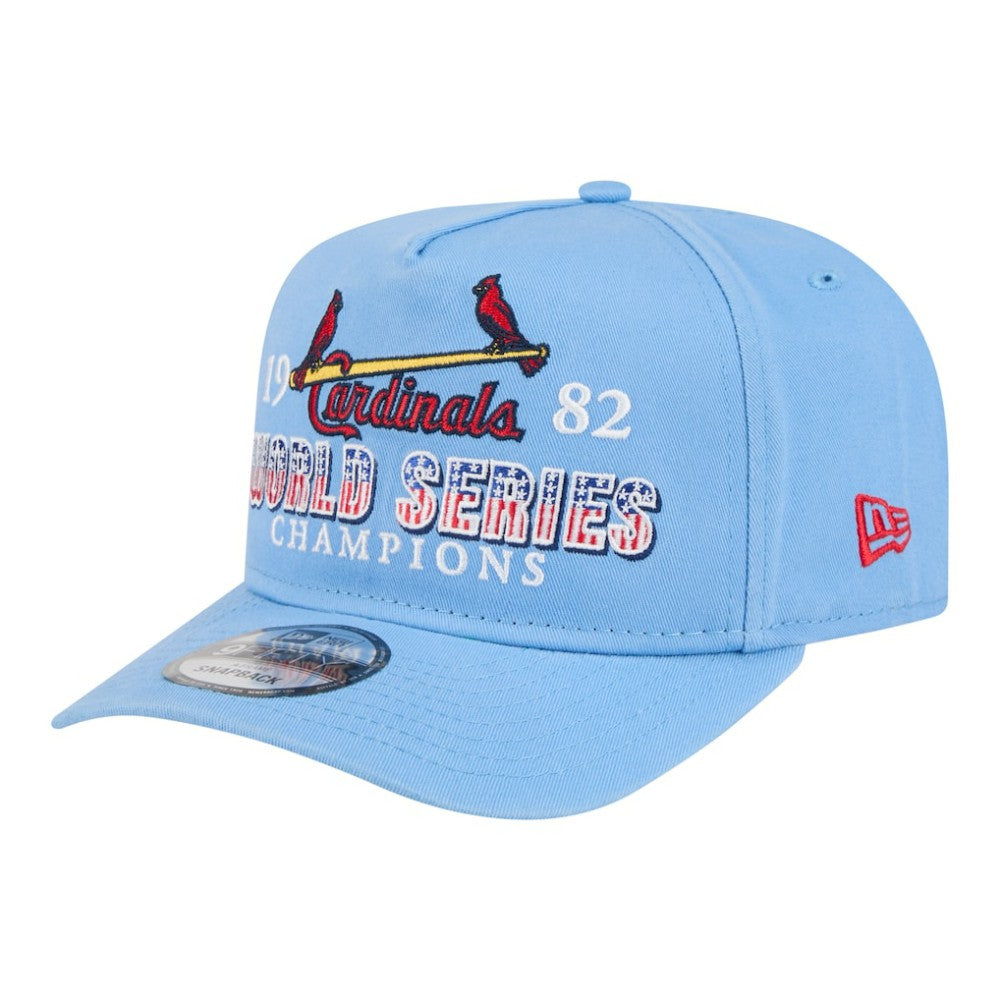 Light Blue St. Louis Cardinals New Era 1982 World Series Champions Historic 9FIFTY A-Frame Snapback Hat