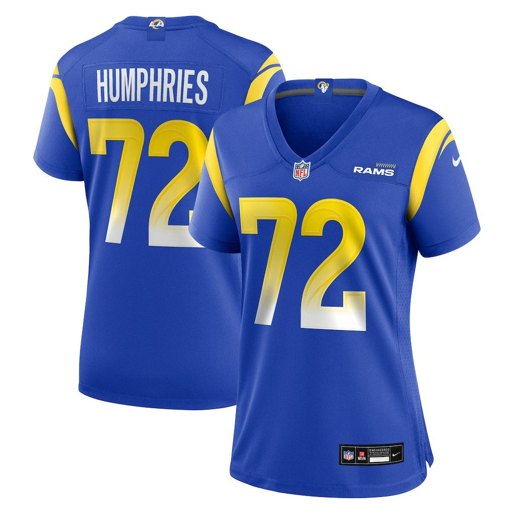 D.J. Humphries  Women's Team Game Jersey - Los Angeles Rams Jerseys